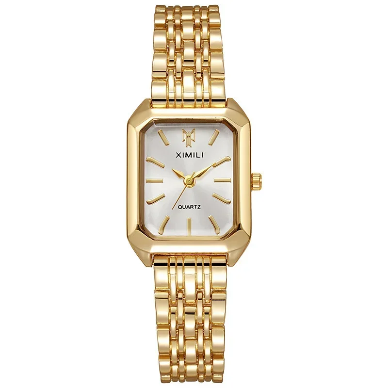 여성용 레트로 스타일의 사각형 메탈 밴드 시계, 랜덤  - Jewelry For Watches 리뷰 및 가격
